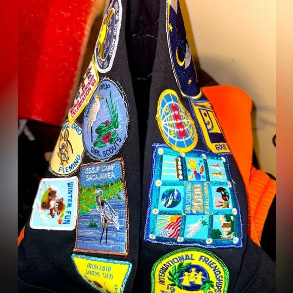 1/1 Hand Sewn Patch Hoodie - Picture 1 of 3